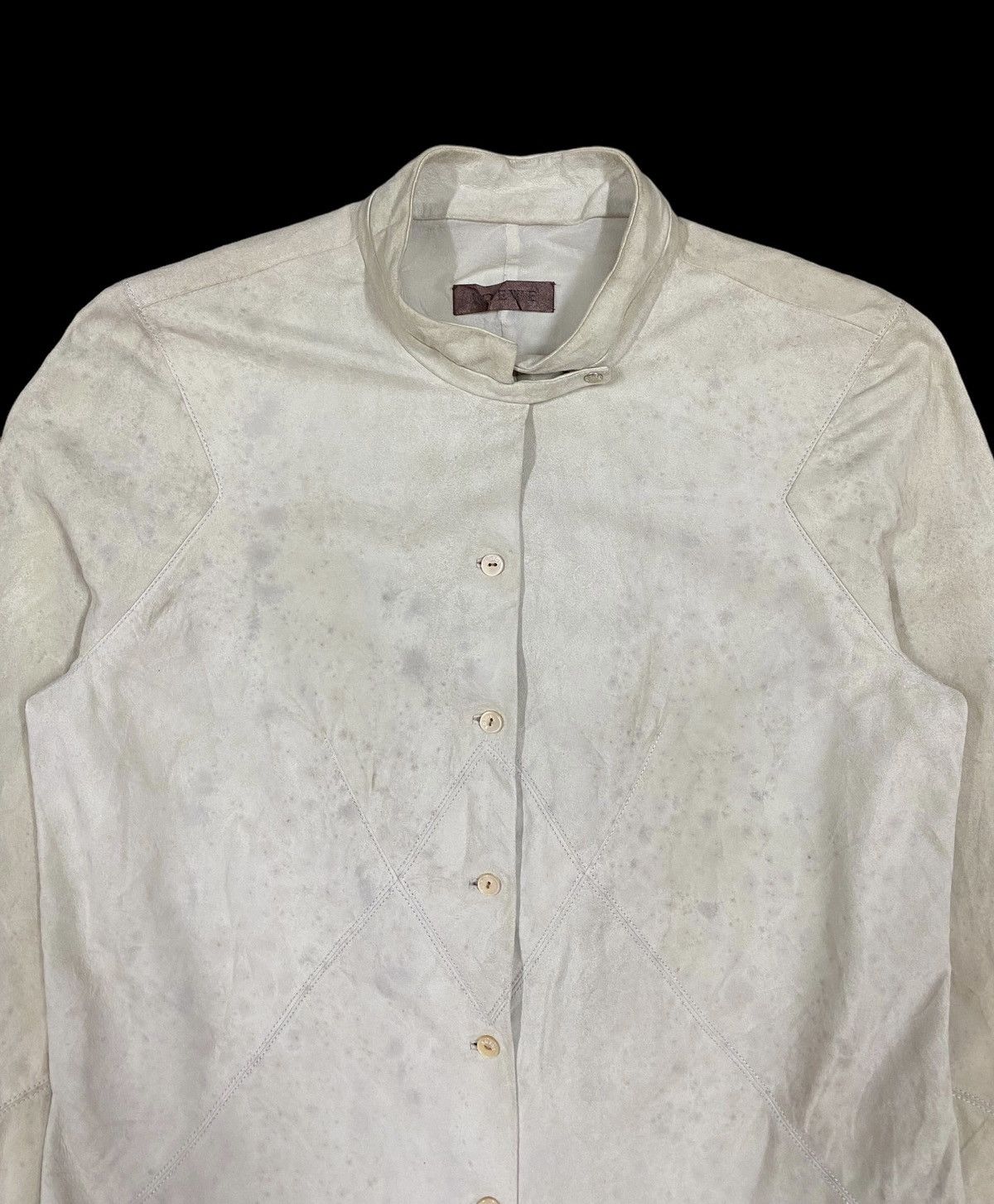 Loewe Authentic🔥Loewe Goat Skin/Silk Liner Button Ups Shirt Size US XXS / EU 40 - 5 Thumbnail