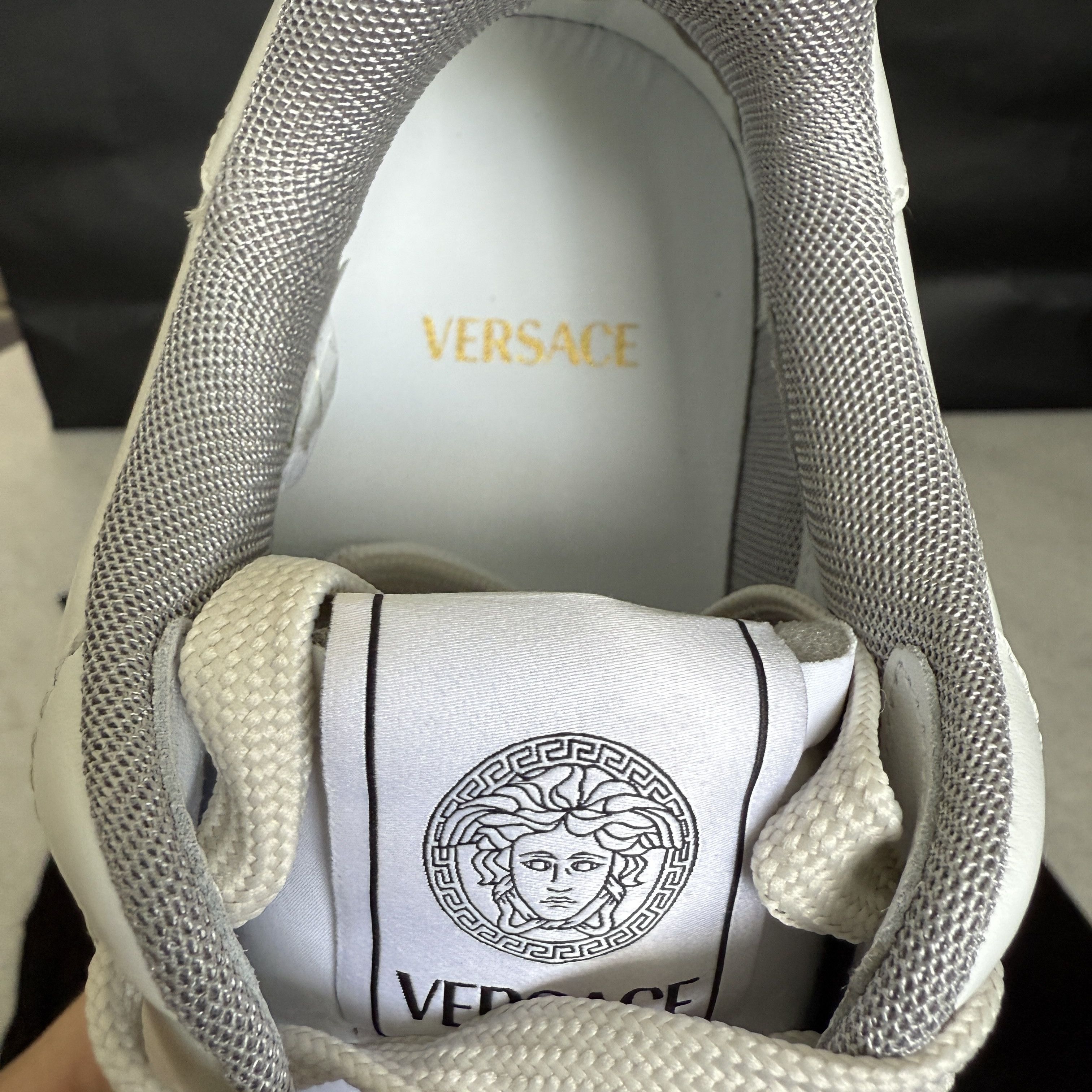 Versace Versace Medusa White Leather Men's Sneaker, 1013377, sz 40 Size US 7 / EU 40 - 10 Thumbnail