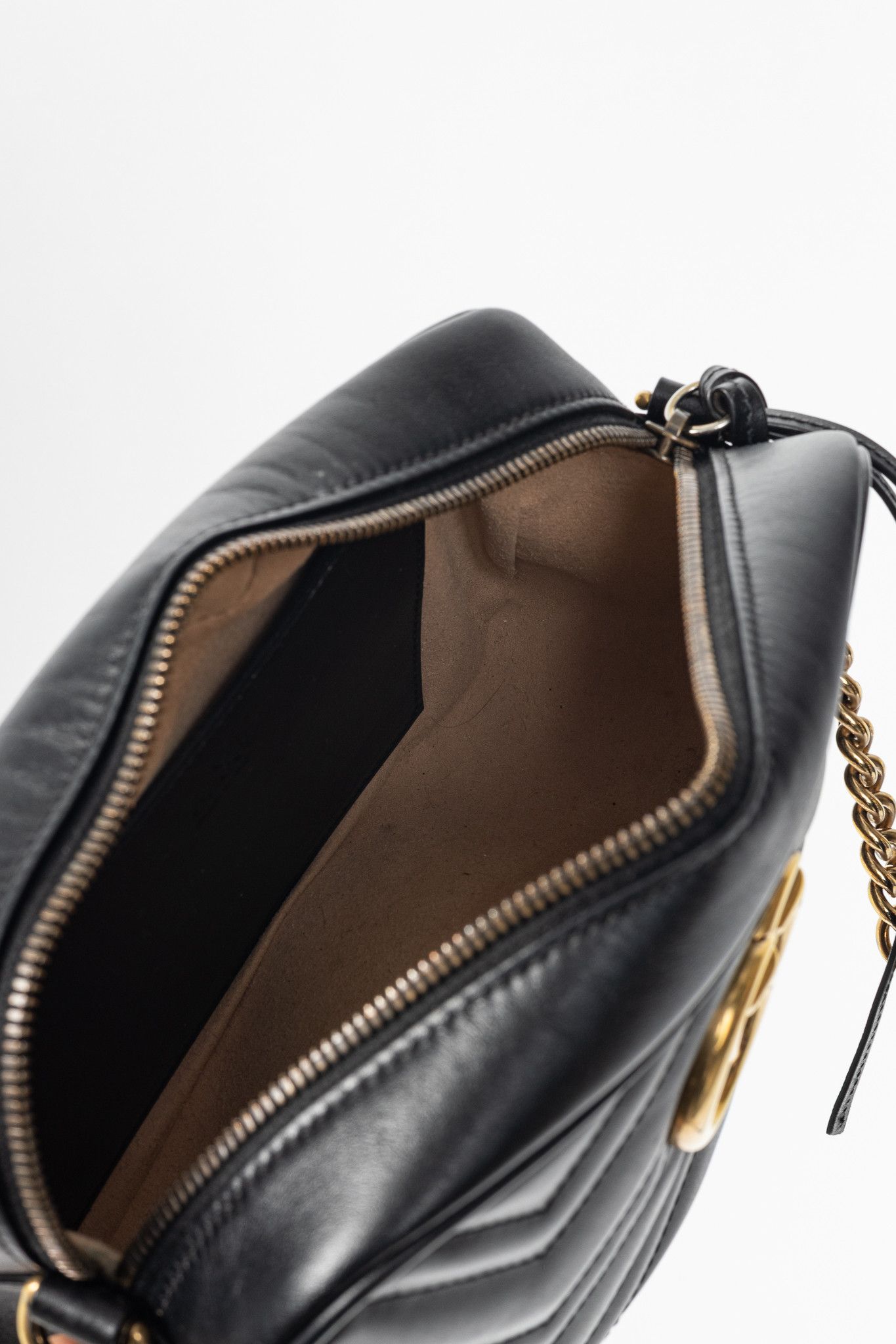 Gucci Gucci GG Marmont Small Black Matelassé Shoulder Bag Size ONE SIZE - 11 Thumbnail