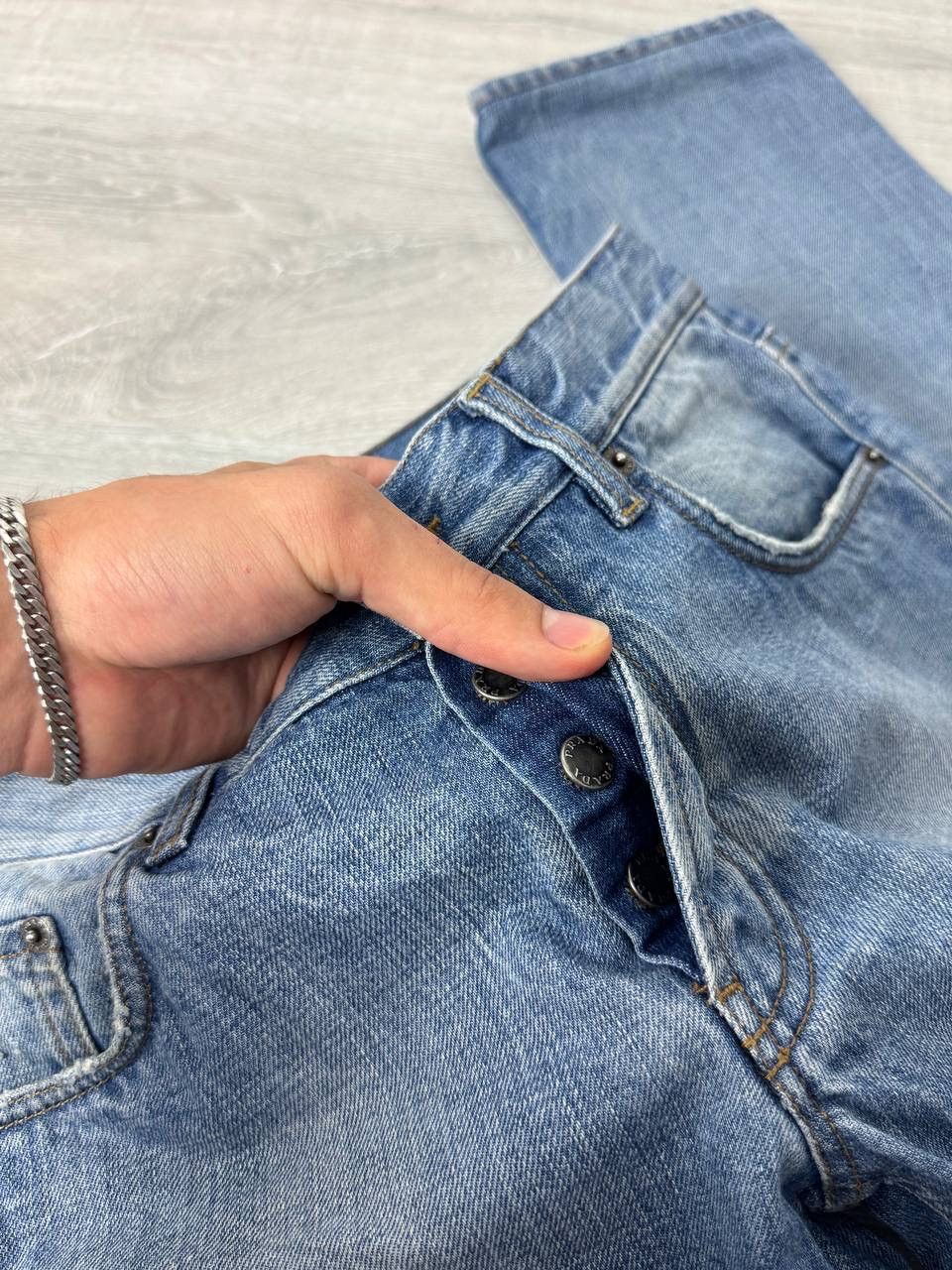 Prada Prada Blue Washed Denim Jeans Size US 31 - 17 Thumbnail