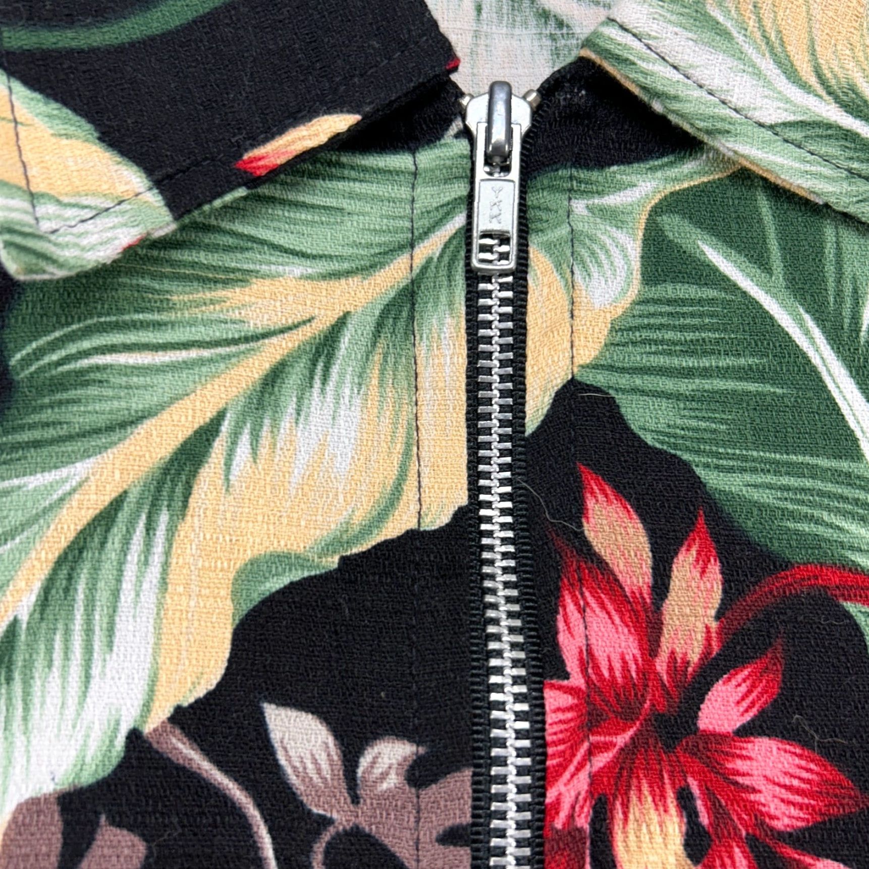 Vintage VINTAGE Ohana Classics Jacket Womens M Black Floral Full Zip Lightweight Cotton Blend Rayon Size M / US 6-8 / IT 42-44 - 5 Thumbnail