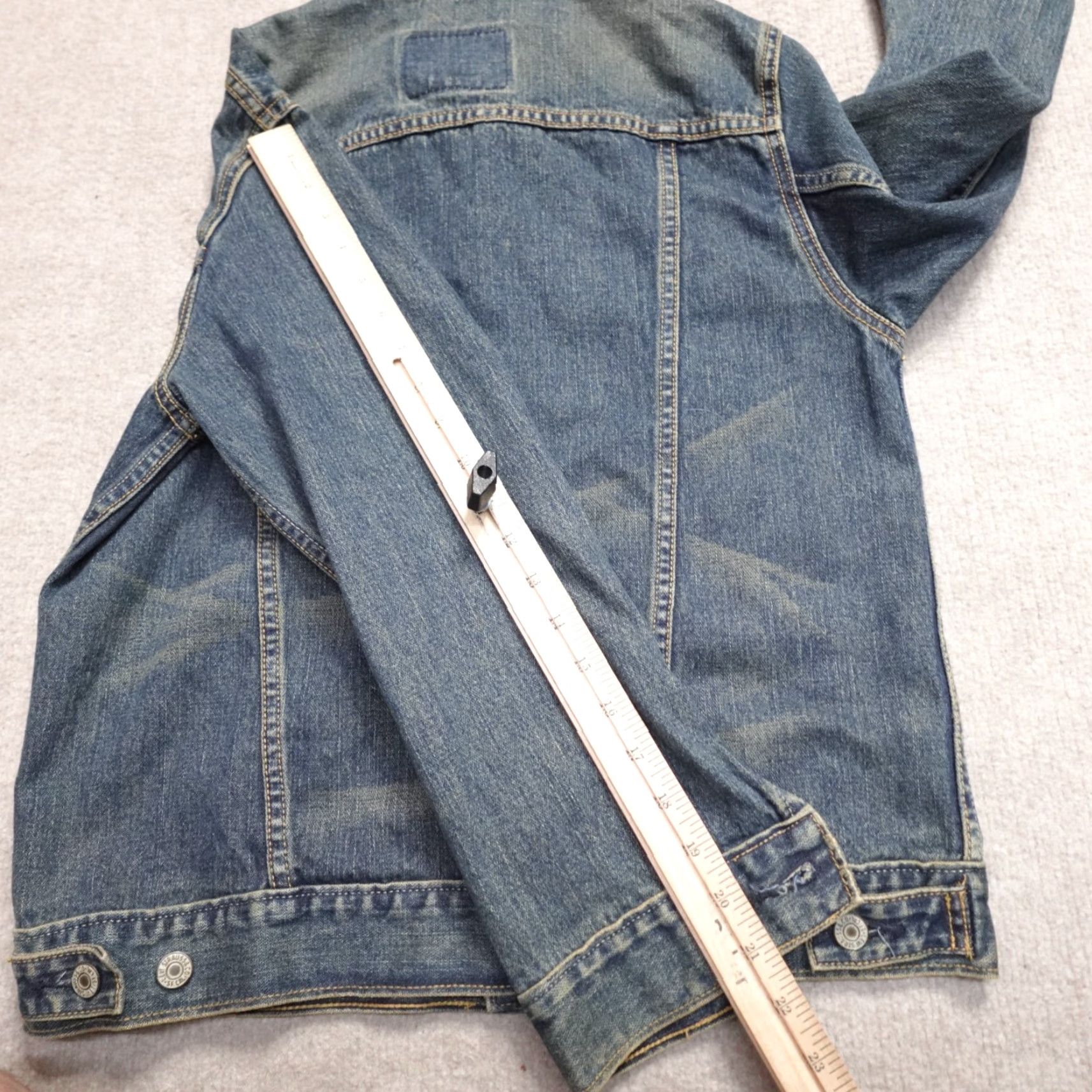 Levi's Levi's Womens Denim Jacket Short Trucker Medium Blue Cotton Jacket Women Regular Size M Color Blue Casual Everyday Size 32" / US 10 / IT 46 - 7 Thumbnail