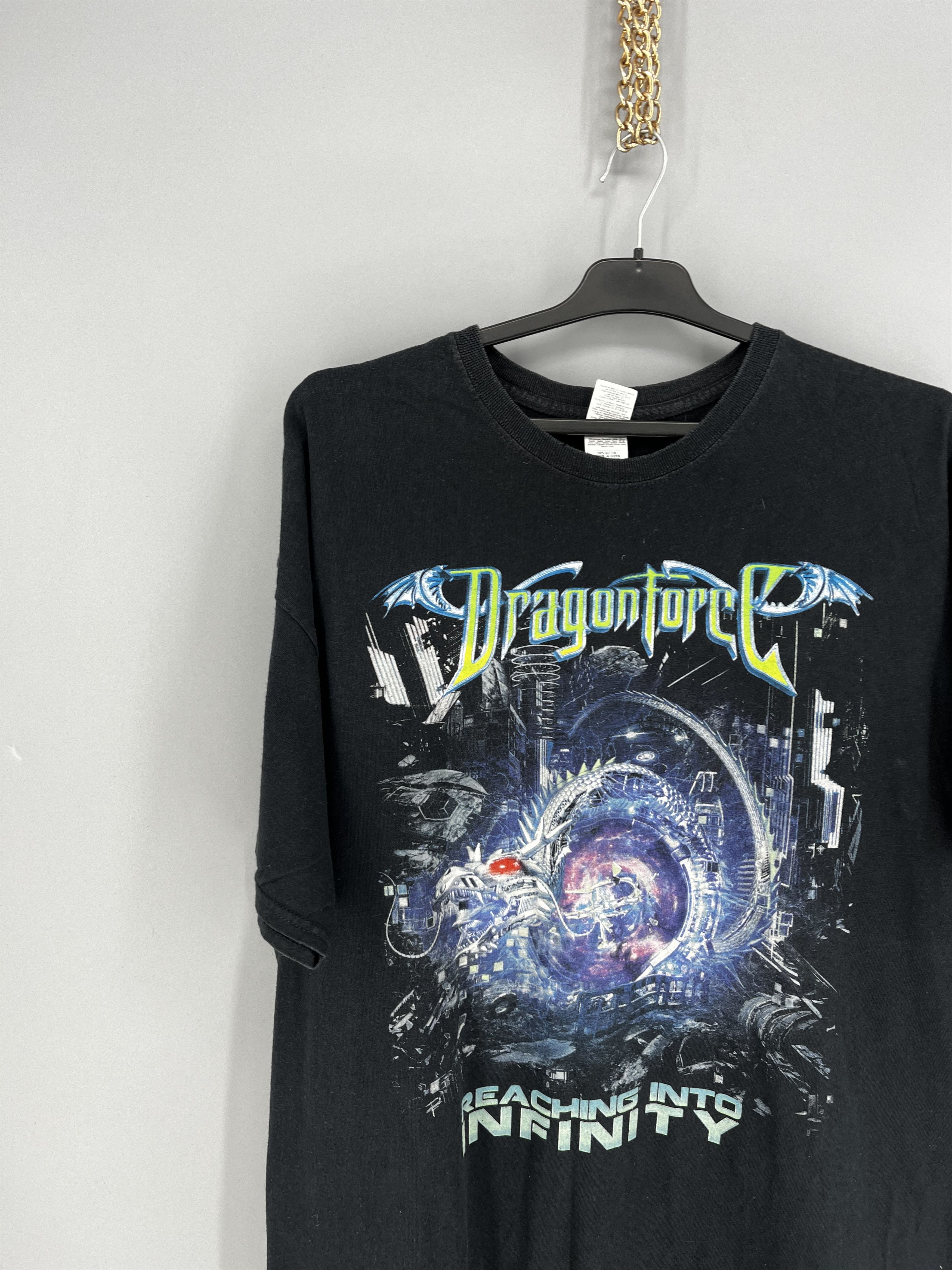 Band Tees Dragonforce Inhuman Rampage Tour Band Graphic T-Shirt Adult Size US XXL / EU 58 / 5 - 4 Thumbnail