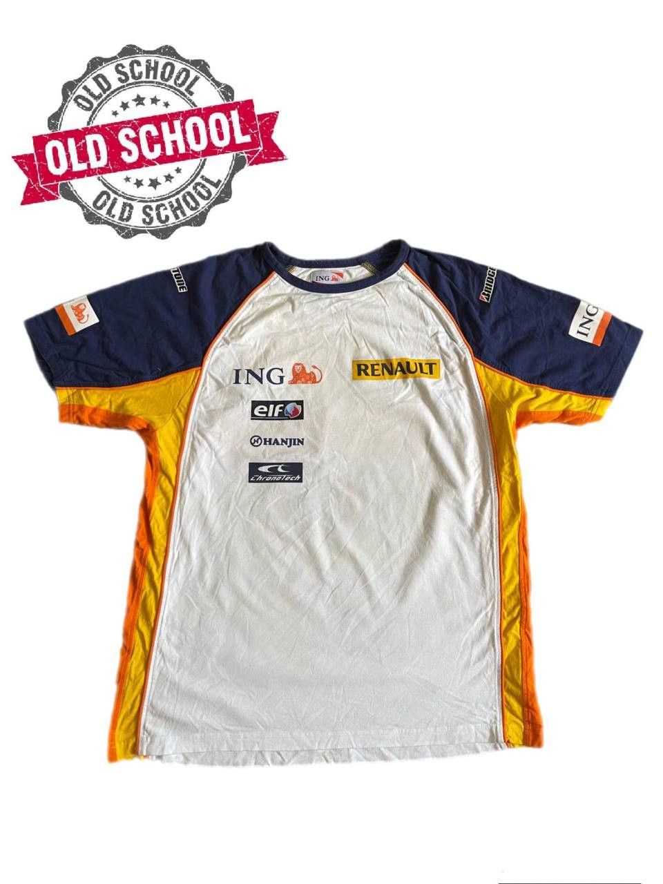 Vintage Renault F1 team t-shirt ING elf Bridgestone Size US XL / EU 56 / 4 - 1 Thumbnail
