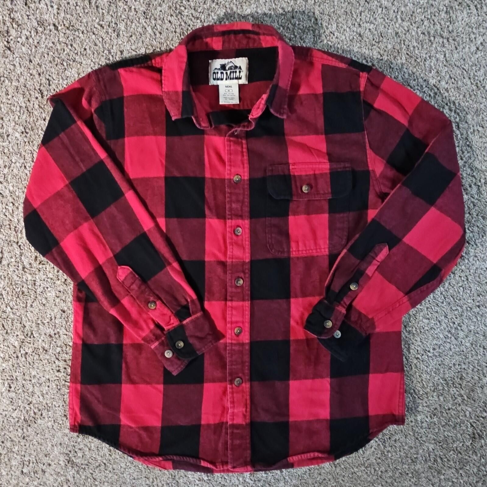 Other Old Mill Mens M Flannel Button Up Size US M / EU 48-50 / 2 - 1 Thumbnail