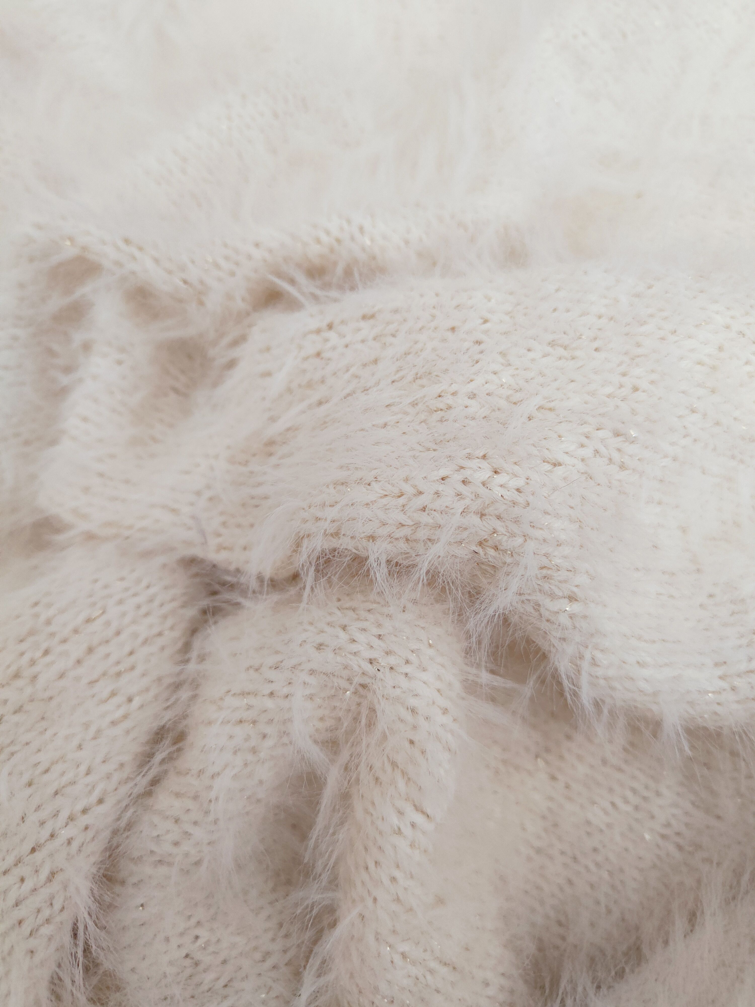 Japanese Brand × Vintage MS Cream Fur Mohair Knitwear Size M / US 6-8 / IT 42-44 - 10 Thumbnail