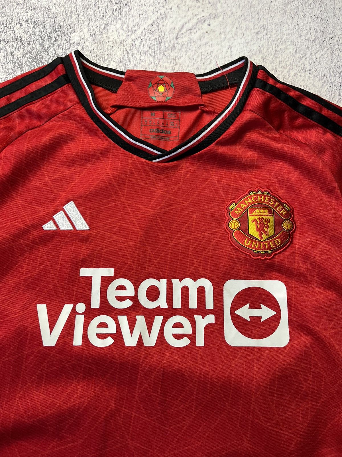 Vintage Manchester United 2023-2024 Authentic Home Shirt Size US M / EU 48-50 / 2 - 7 Thumbnail