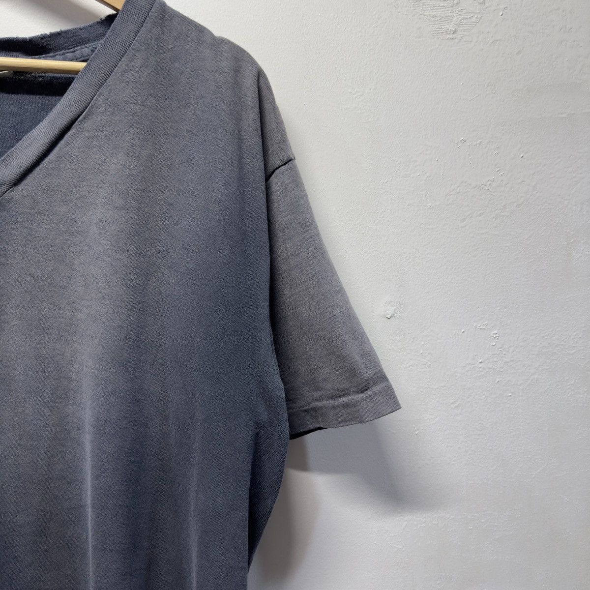Vintage 90s Thrashed Faded Distressed V Neck Shirt ERD Grunge Chrome Size US M / EU 48-50 / 2 - 4 Thumbnail