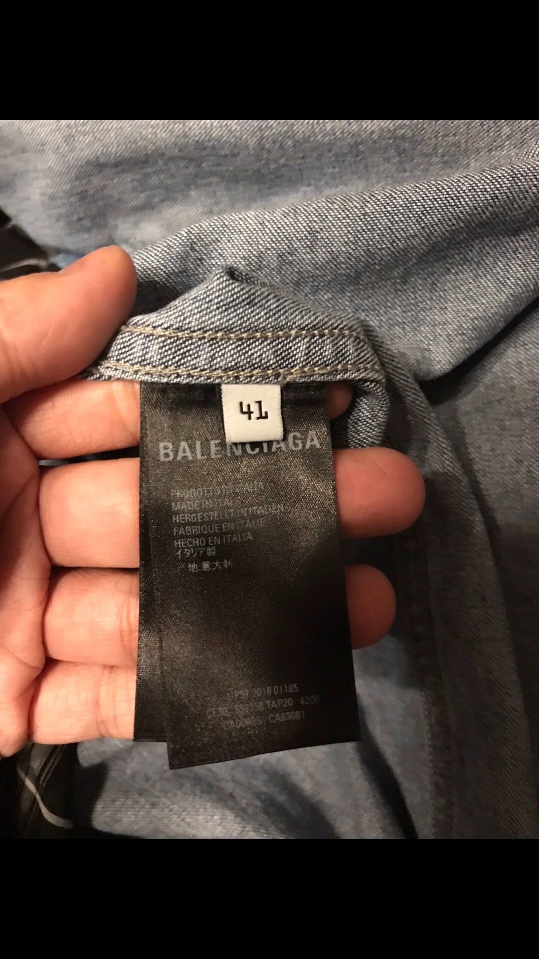 Balenciaga Balenciaga Denim Two-piece Oversized Unisex 41 Size US M / EU 48-50 / 2 - 6 Thumbnail