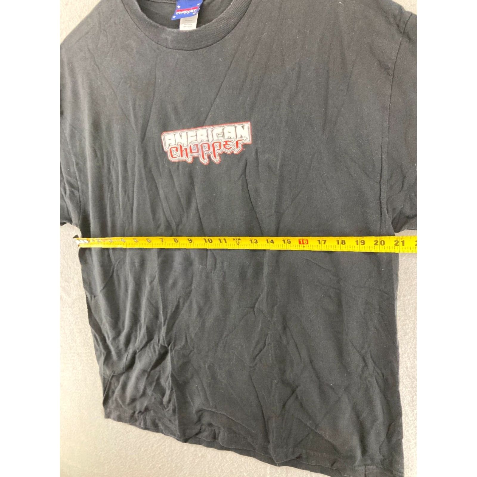 Vintage VINTAGE American Chopper Shirt Mens XL Black Cotton Crew Neck Short Sleeve T-Shirt 2000s Firefighters Logo Decals Mens Size US XL / EU 56 / 4 - 3 Thumbnail