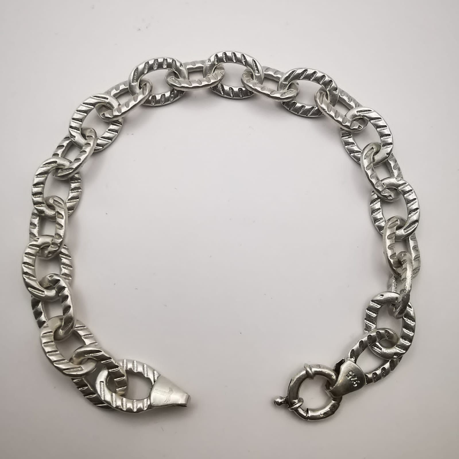 Sterling Silver Vintage 925 Sterling Silver Bracelet Signature 26.6g Size ONE SIZE - 1 Thumbnail