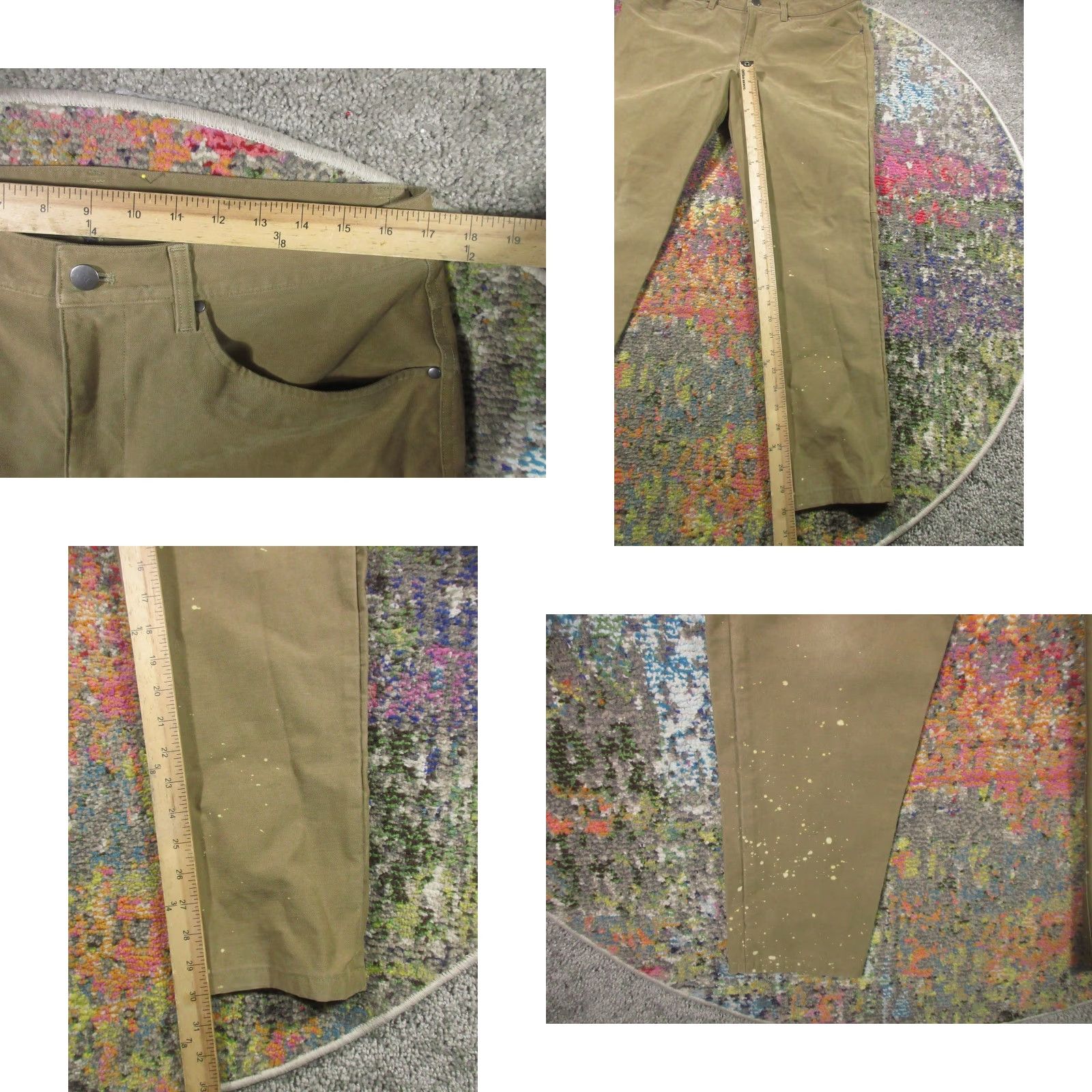 Lululemon Lululemon Mens Pants Brown 34 Mid Rise Stretch Cotton 5-Pocket Tapered Zipper Button Back Pocket Size US 34 / EU 50 - 8 Thumbnail
