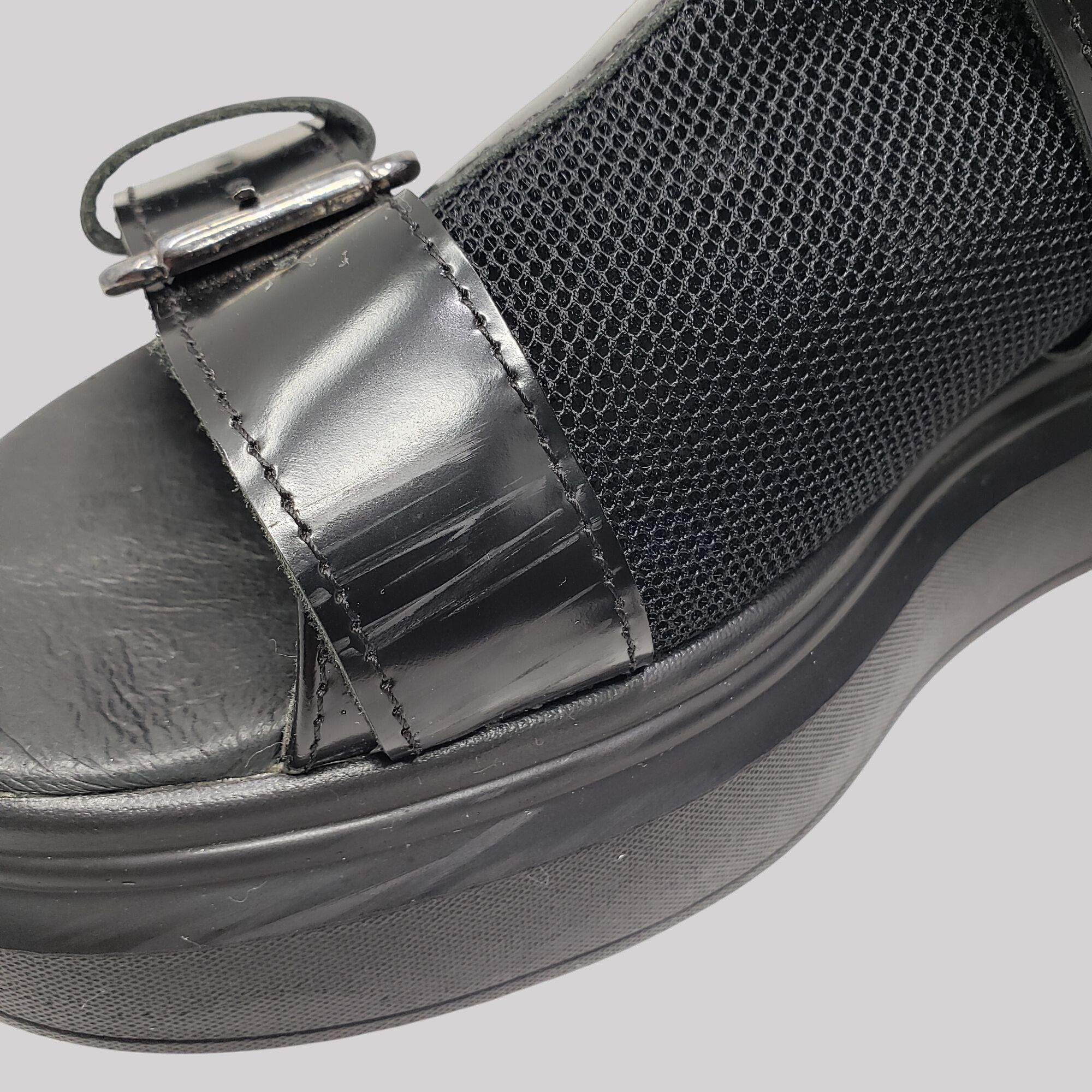 Other Adrenaline Black genuine leather summer boots/woman 41 / 27 Size US 10 / IT 40 - 7 Thumbnail