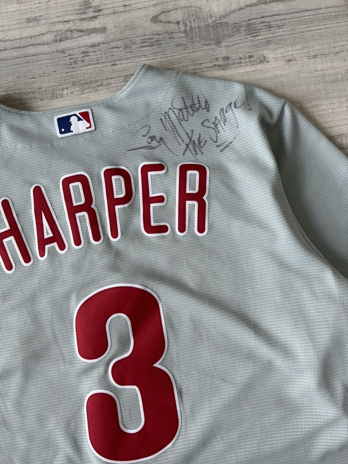 Vintage Vintage MLB Philadelphia Phillies Bry Harper Baseball Jersey Size US XL / EU 56 / 4 - 4 Thumbnail