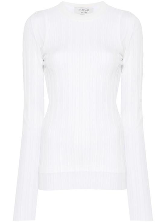 Sportmax SPORTMAX Women Sweater 2512381033600 ACINO1234001 White Size XS / US 0-2 / IT 36-38 - 1 Thumbnail