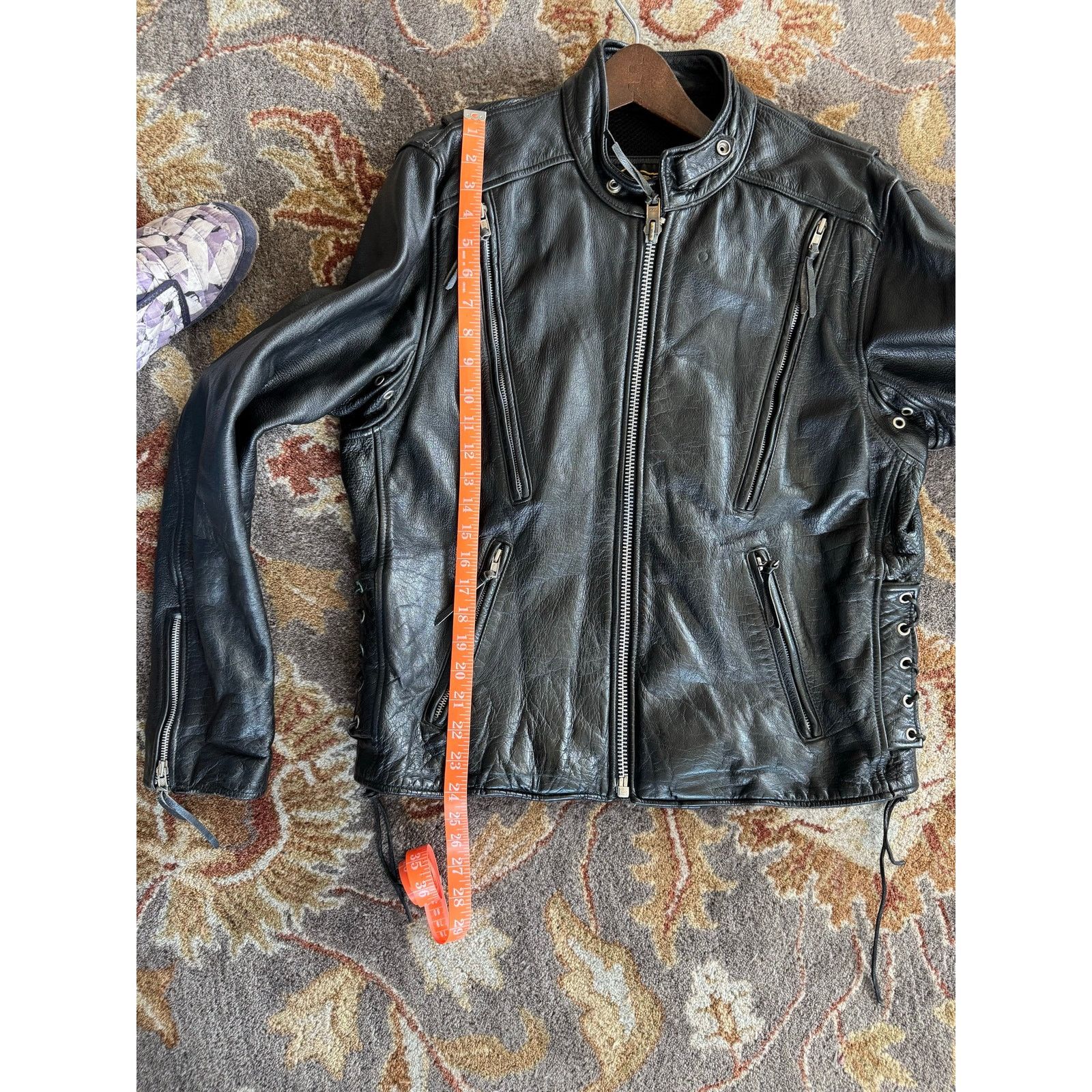 Other Vintage Bonus leather moto jacket size M rocker goth street Size M / US 6-8 / IT 42-44 - 13 Thumbnail