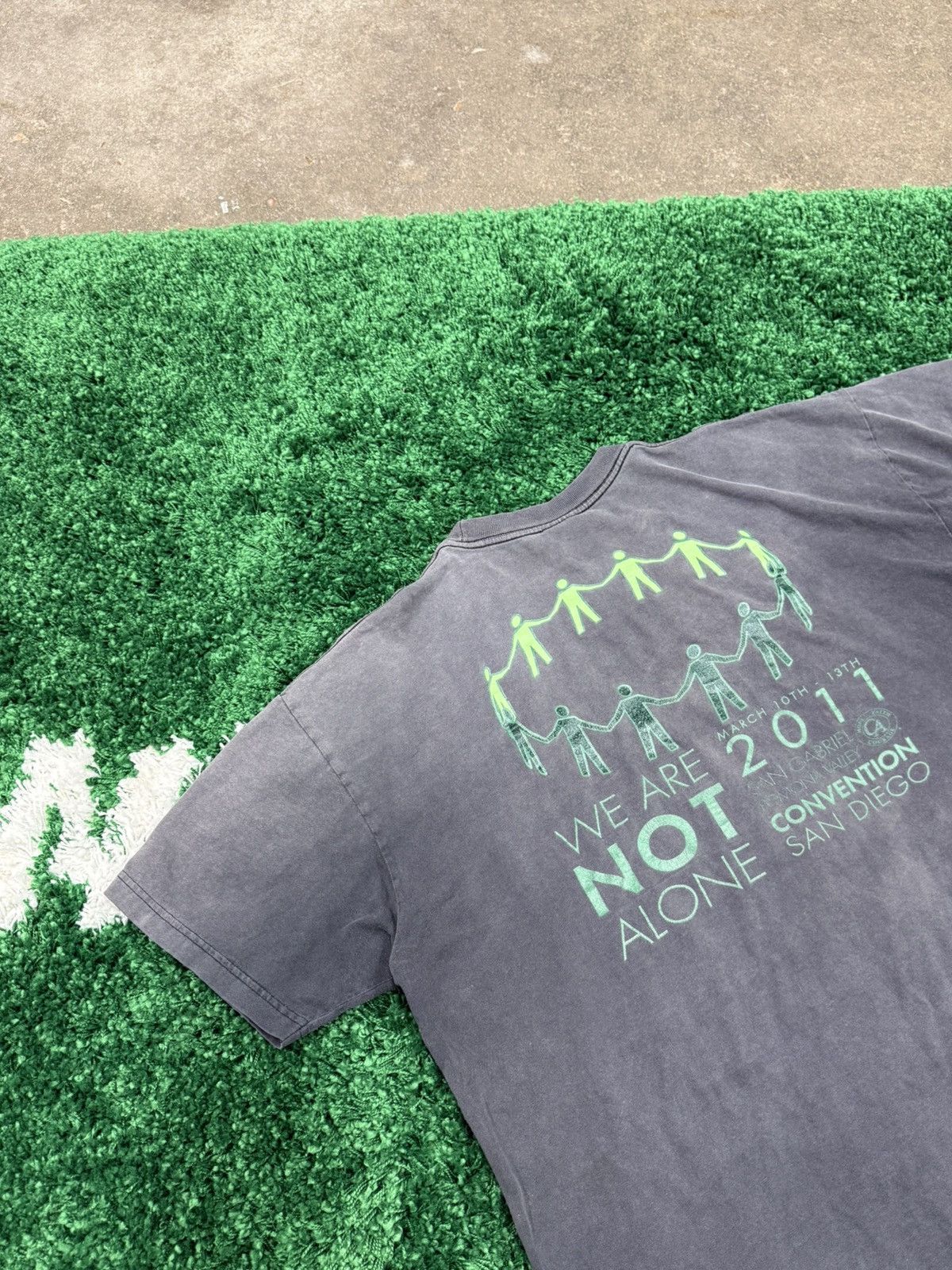 Vintage Cocaine Anonymous San Gabriel Pomona Tee Rehab Drug Pro Club Size US XXL / EU 58 / 5 - 2 Thumbnail