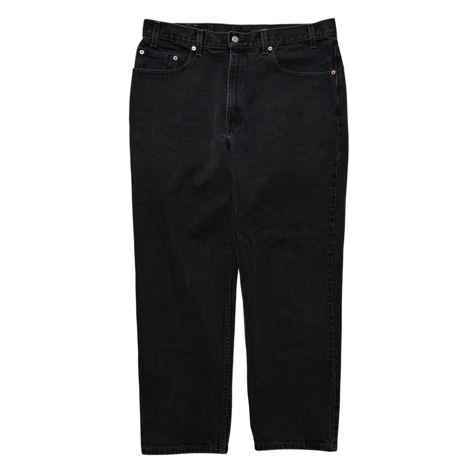 Levi's VTG 90s Levi's 550 Black Relaxed Fit Tapered Leg Denim Jeans Size US 36 / EU 52 - 1 Thumbnail