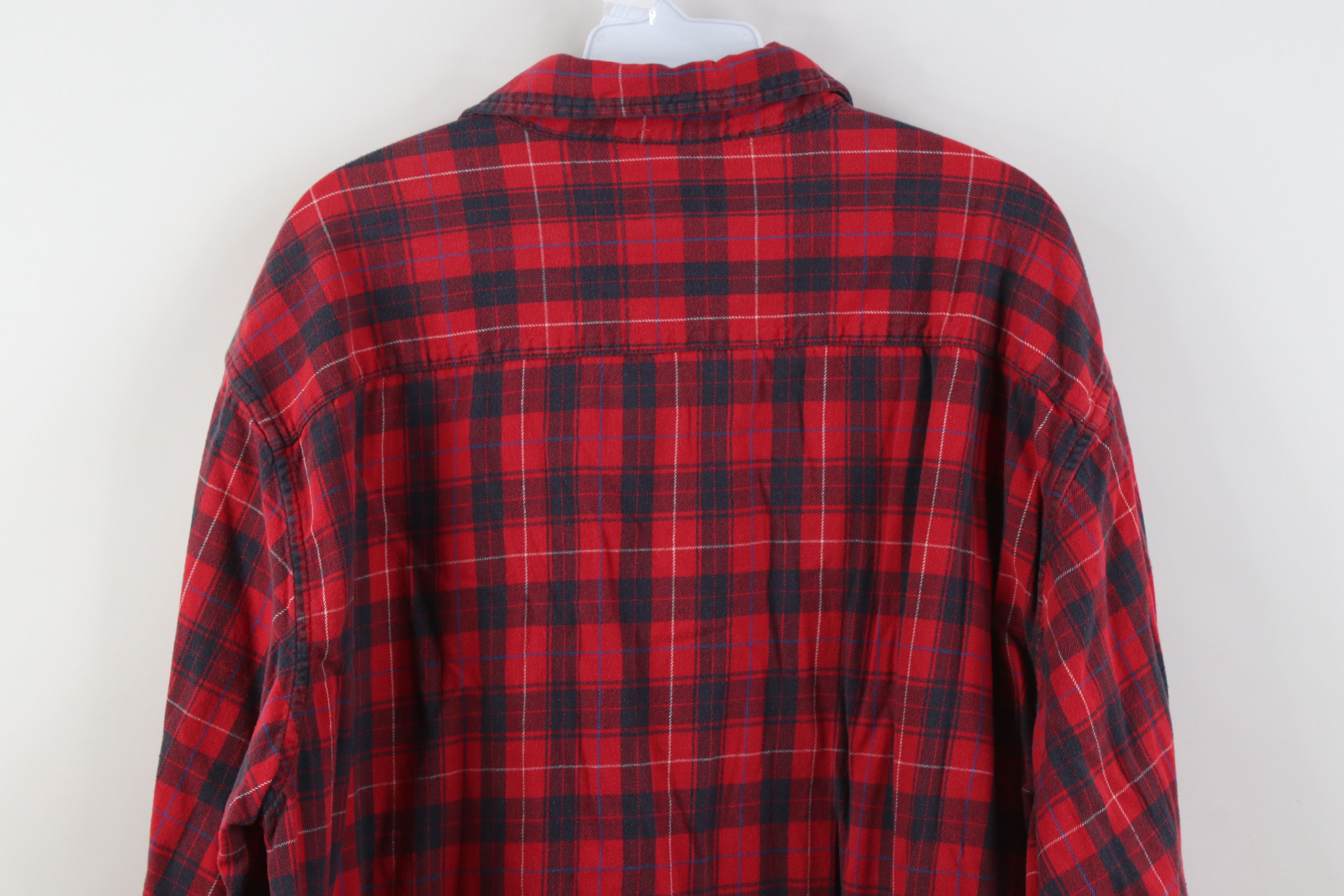 Carhartt Vintage 90s Y2K Carhartt Flannel Collared Button Shirt Plaid Size US XXL / EU 58 / 5 - 11 Thumbnail