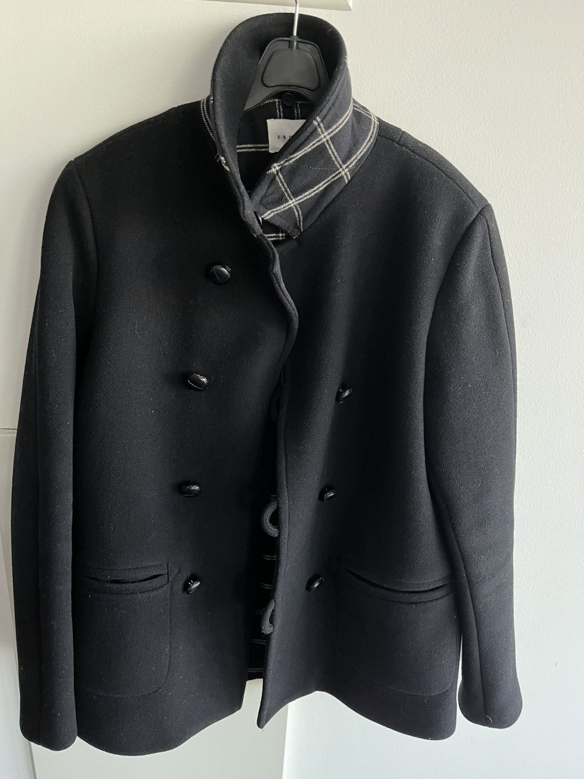 Sandro $1k Value Vintage Sandro French Pea Coat Runway Limited Size US M / EU 48-50 / 2 - 10 Thumbnail