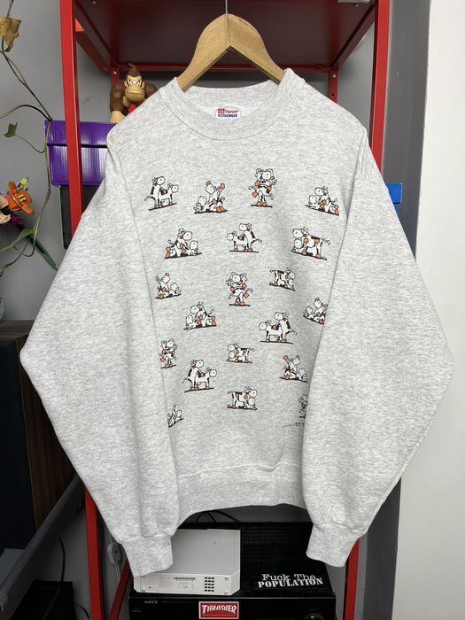 Vintage Vintage 1991 Sex Positions Cow Graphic Sweatshirt Grailed