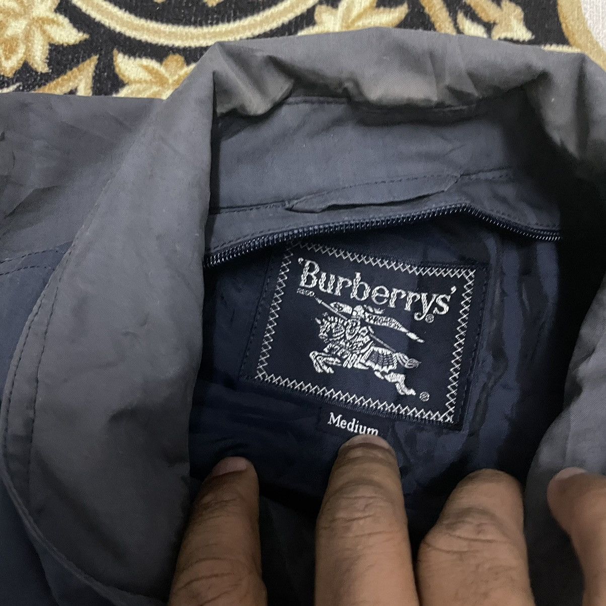 Burberry Vintage Burberry Trashed Bomber Jacket Size US M / EU 48-50 / 2 - 6 Thumbnail