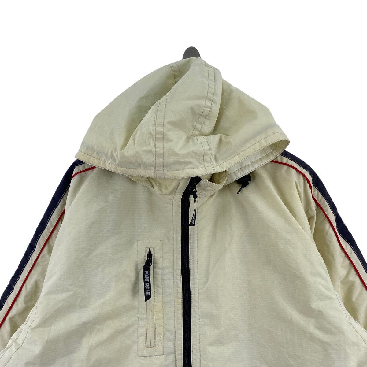 Japanese Brand POINT SQUARE Japana Japanese Brand Cream Windbreaker Coach Size US XXL / EU 58 / 5 - 2 Thumbnail