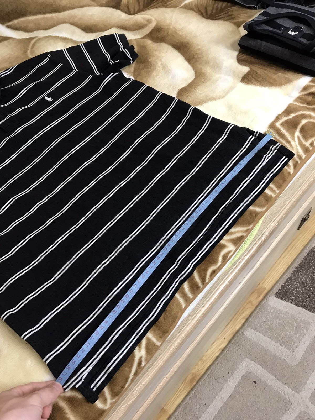 Polo Ralph Lauren × Vintage 🖤 Vintage Ralph Lauren Chief Keef Faded Polo Striped Shirt 🔥 Size US XL / EU 56 / 4 - 17 Thumbnail