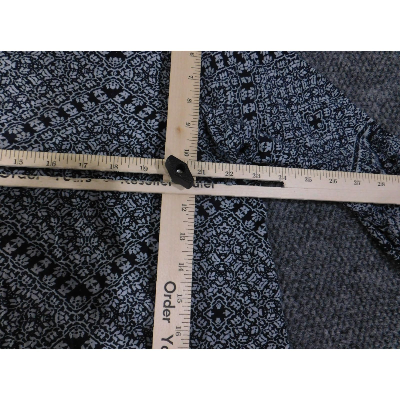 Lucky Brand Lucky Brand Blouse Womens Medium Blue Paisley Pattern Tunic 3/4 Sleeve Scoop Neck Size M / US 6-8 / IT 42-44 - 6 Thumbnail