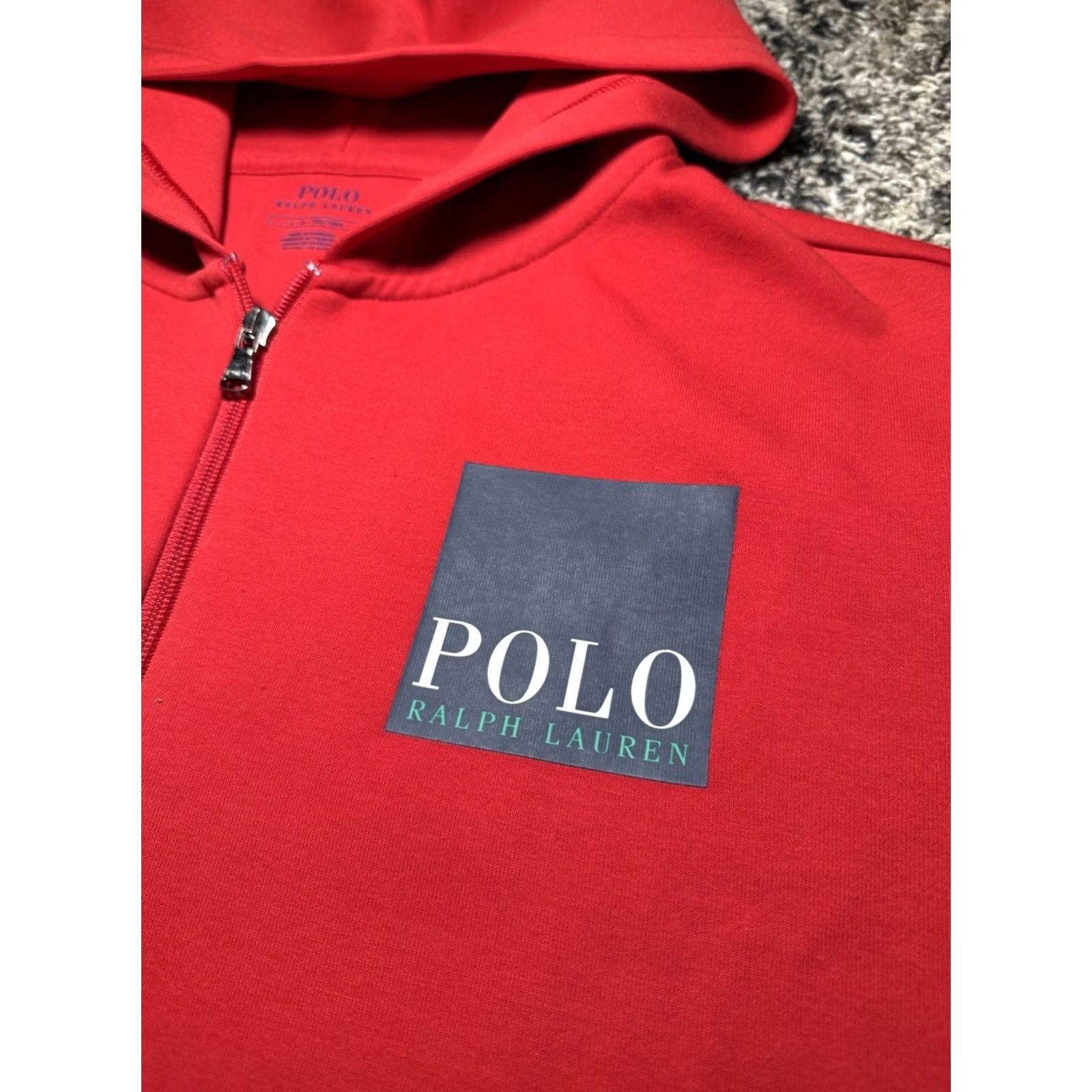 Polo Ralph Lauren Polo Ralph Lauren Hoodie Red Large Men’s Double Knit Tech Box Logo Full-Zip Hoodie L Red Mens Size US L / EU 52-54 / 3 - 4 Thumbnail