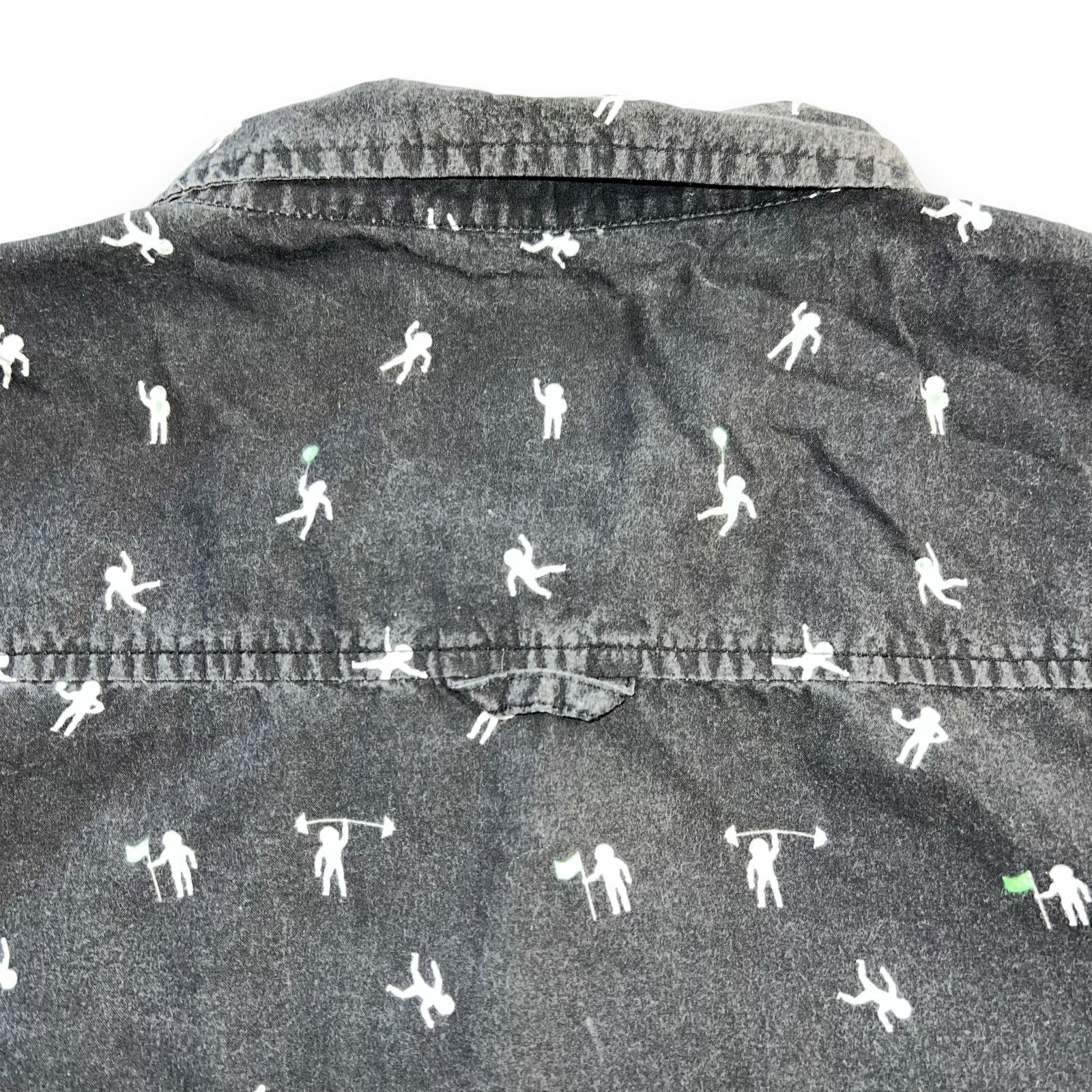 StraightFaded Straight Faded Button Down Shirt Short Sleev Astronaut Theme Size US XL / EU 56 / 4 - 4 Thumbnail