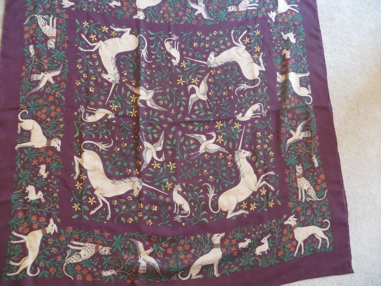 Drake's MOGUL UNICORNS LARGE SCARF Size ONE SIZE - 4 Thumbnail