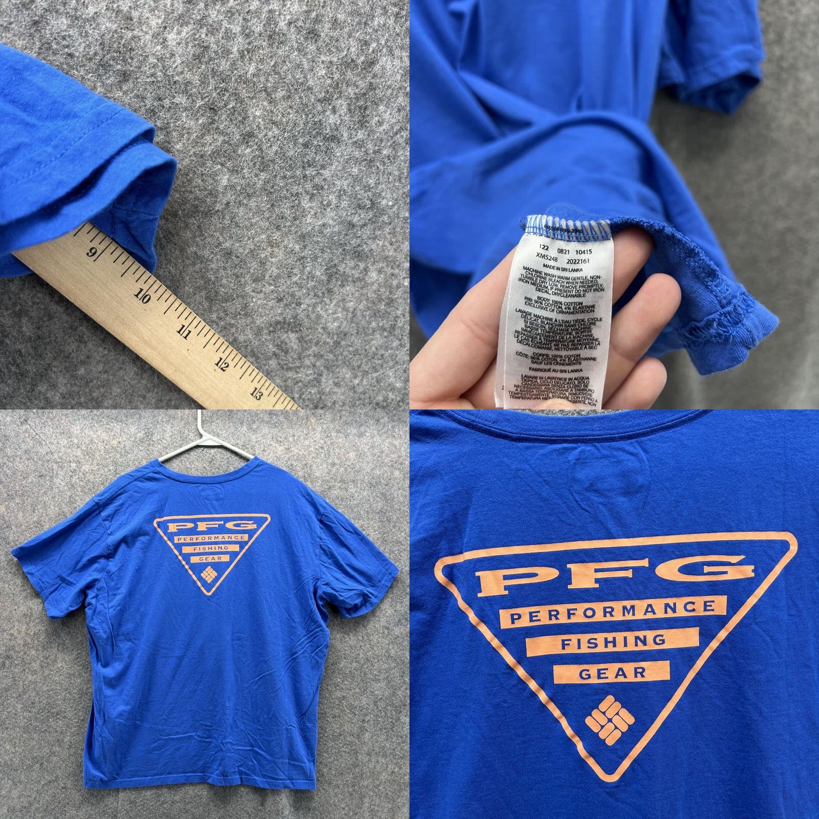 Vintage Columbia Shirt Men XL Blue Casual Tee PFG Fishing Gear Cotton Logo Short Sleeve Crew Neck T-Shirt Size US XL / EU 56 / 4 - 8 Thumbnail