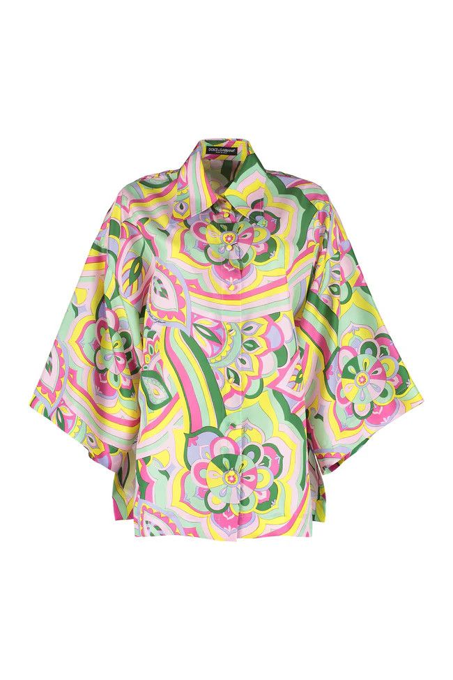 Dolce & Gabbana o1y0925 Patterned Shirt in Multicolor Size XS / US 0-2 / IT 36-38 - 1 Thumbnail