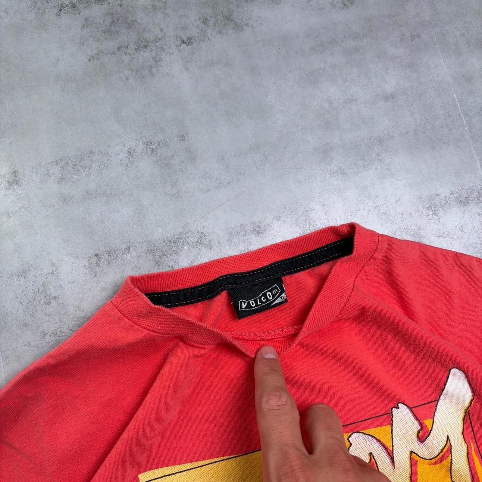Volcom Y2K Pink Volcom Grunge Surf Skater Long Sleeve Shirt Size XL / US 12-14 / IT 48-50 - 4 Thumbnail