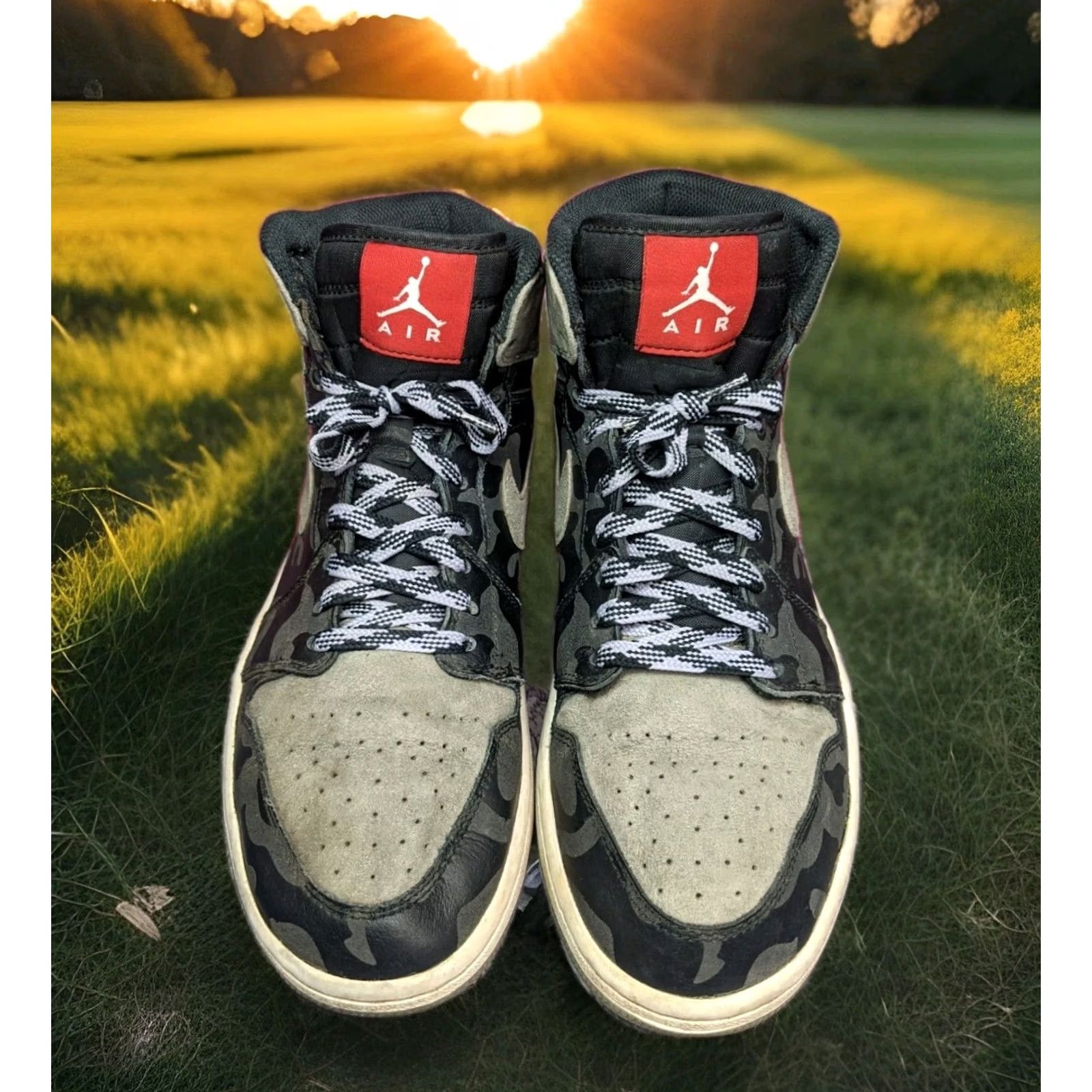 Nike Nike Air Jordan 1 Retro High Camo 3M Shadow Sneaker Mens 9 Size US M / EU 48-50 / 2 - 3 Thumbnail
