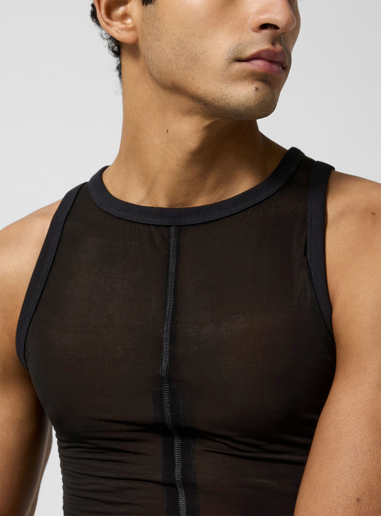 LGN LOUIS GABRIEL NOUCHI BNWT AW25 LGN LOUIS GABRIEL NOUCHI TRANSPARENT TANK TOP XL Size US XL / EU 56 / 4 - 11 Thumbnail