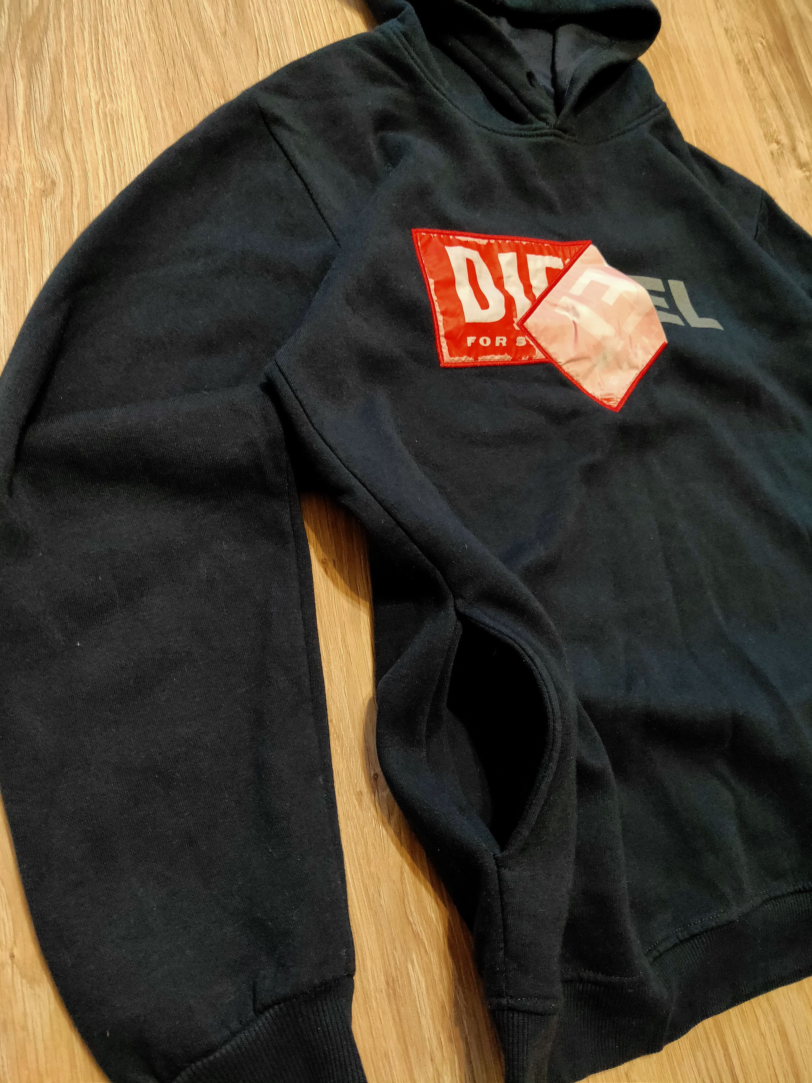 Diesel × Diesel Black Gold × Vintage VINTAGE CRAZY Y2K DIESEL BIG BOXLOGO HOODIE Size US L / EU 52-54 / 3 - 2 Thumbnail