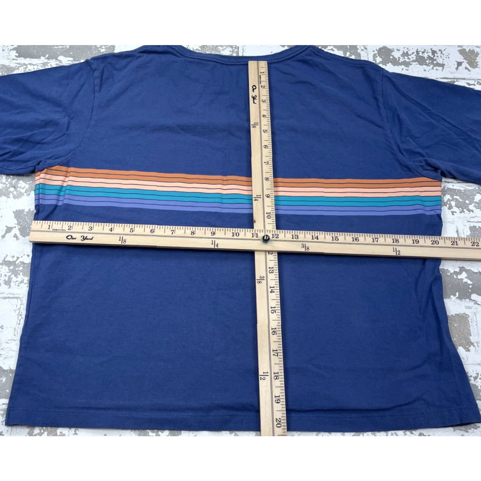 Patagonia Patagonia Shirt Men Small Blue Tee Organic Cotton Heart Beat Wave Adult Outdoor Shirt Mens Size US S / EU 44-46 / 1 - 5 Thumbnail