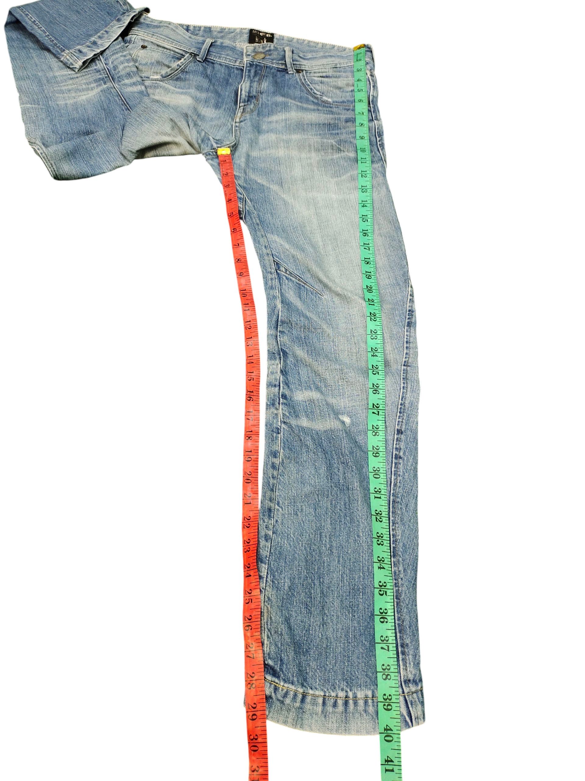 Japanese Brand Back Number Japan Clawmark Distress Curved Denim Jeans Size US 30 / EU 46 - 15 Thumbnail