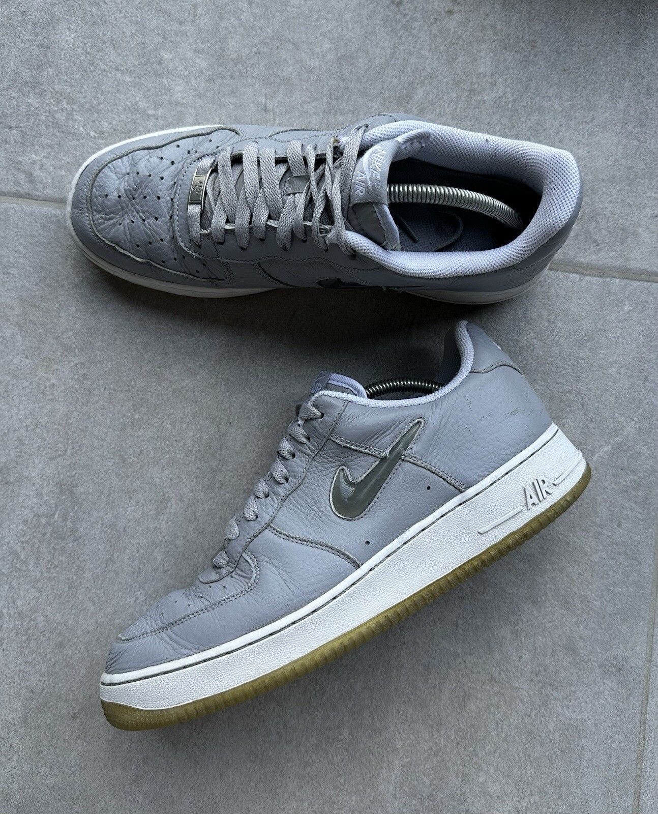 Nike Men's Nike Air Force 1 Wolf Grey 2012 Size US- 11 Size US 11 / EU 44 - 1 Thumbnail