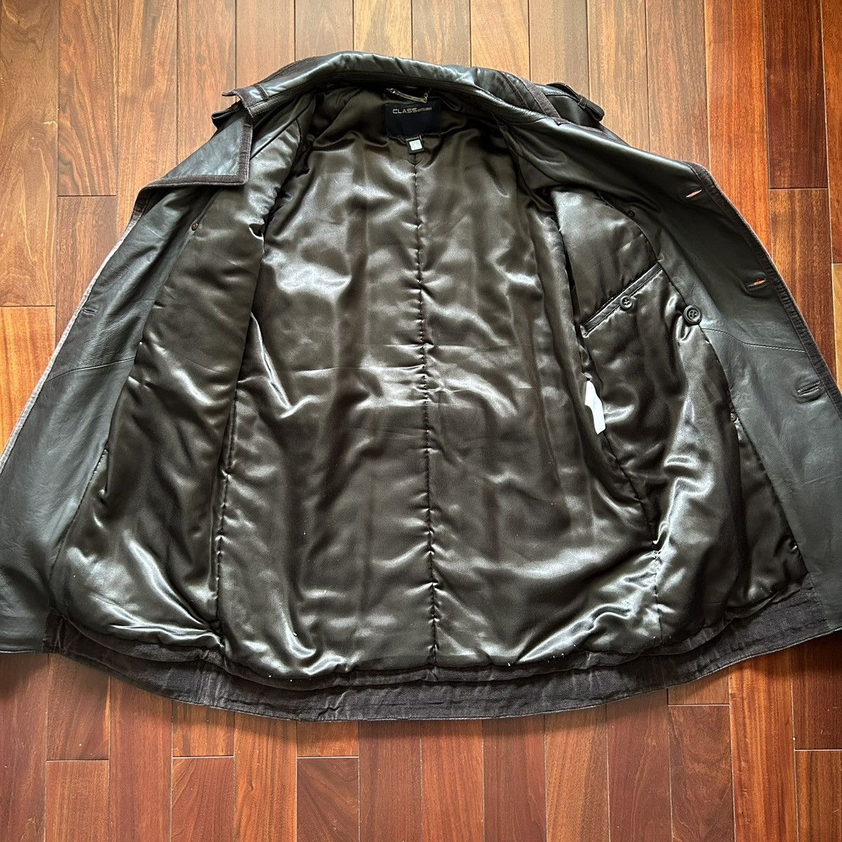 Roberto Cavalli Roberto Cavalli Genuine Leather Trench Coat Size US M / EU 48-50 / 2 - 9 Thumbnail
