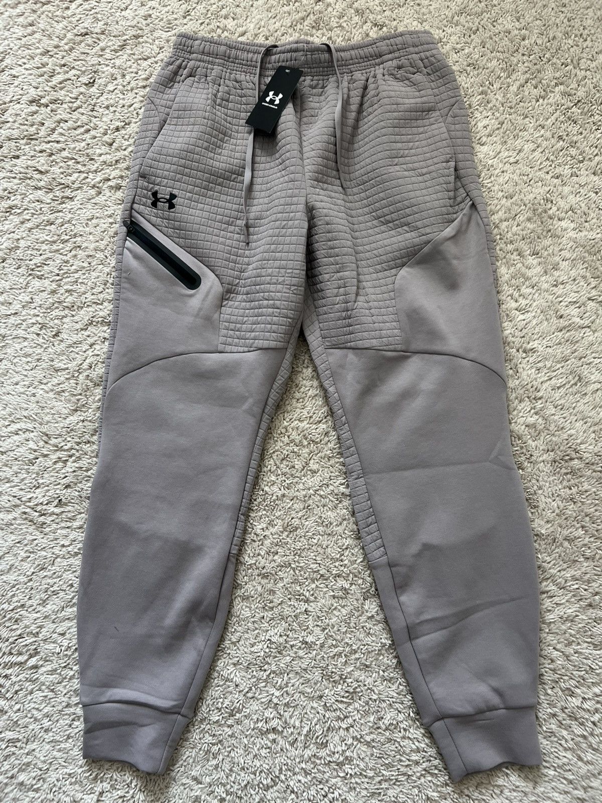 Under Armour Under Armour Unstoppable Fleece Grid Joggers Size US 30 / EU 46 - 5 Thumbnail