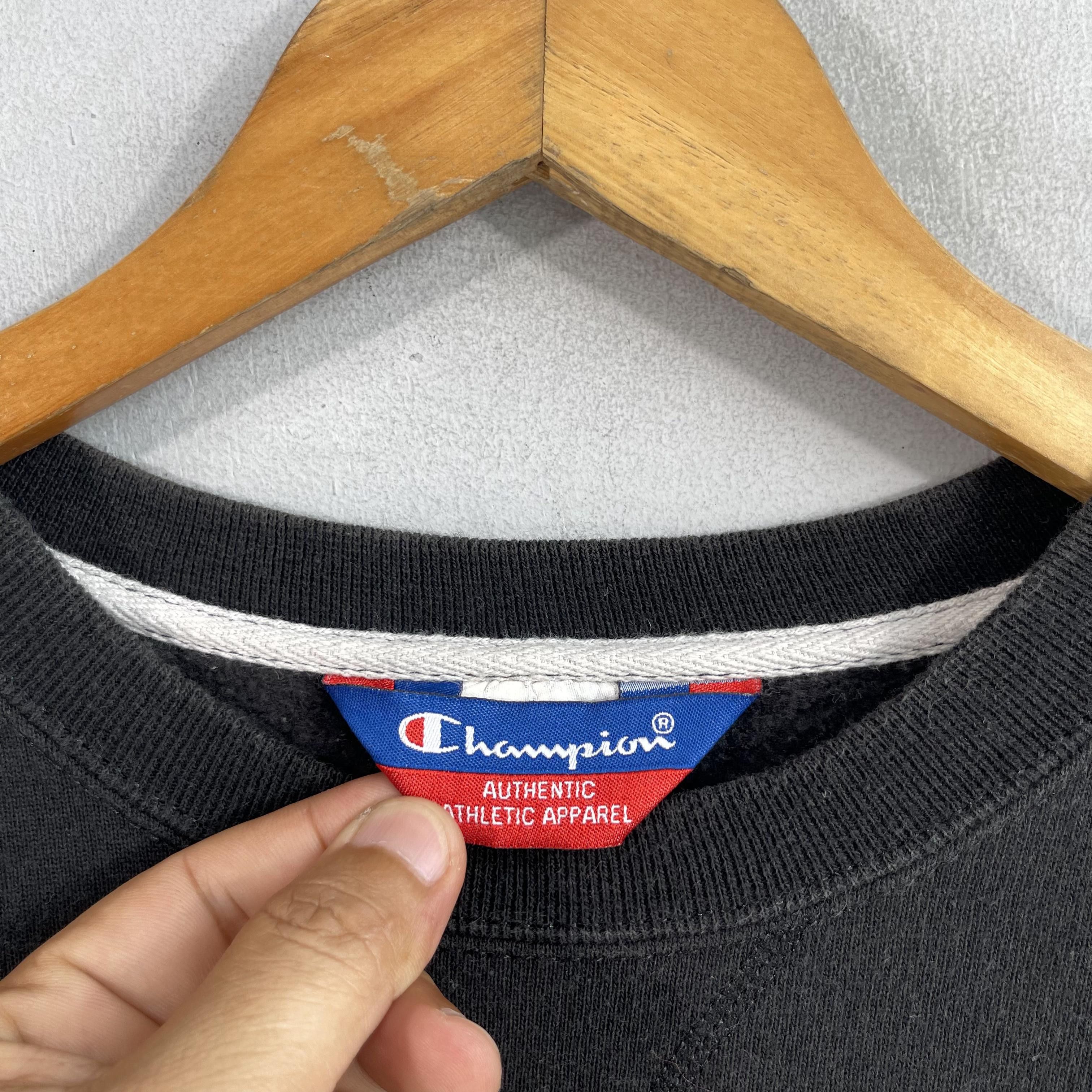 Champion × Vintage Vintage Y2K CHAMPION Crewneck Sun Faded Sweatshirt Size US L / EU 52-54 / 3 - 5 Thumbnail