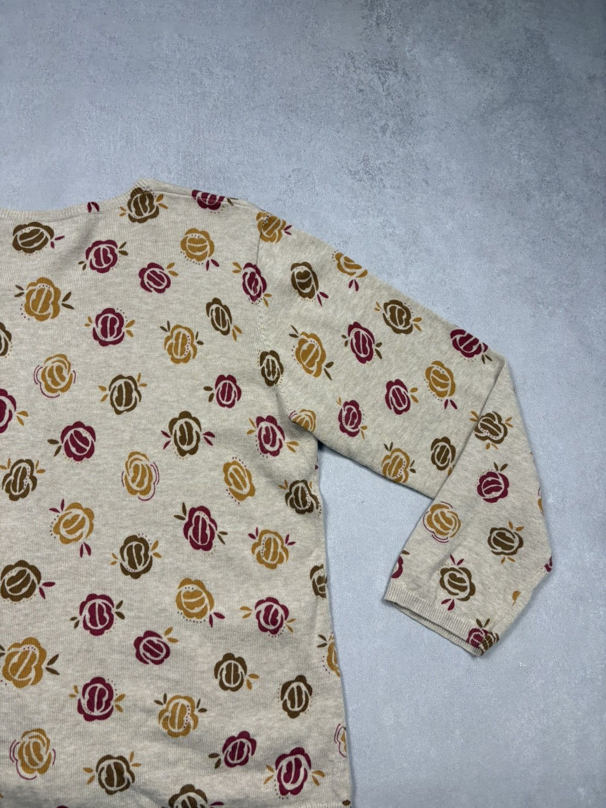 Other Gudrun Sjödén Floral Pattern Cardigan Organic Cotton Beige L Size US L / EU 52-54 / 3 - 14 Thumbnail