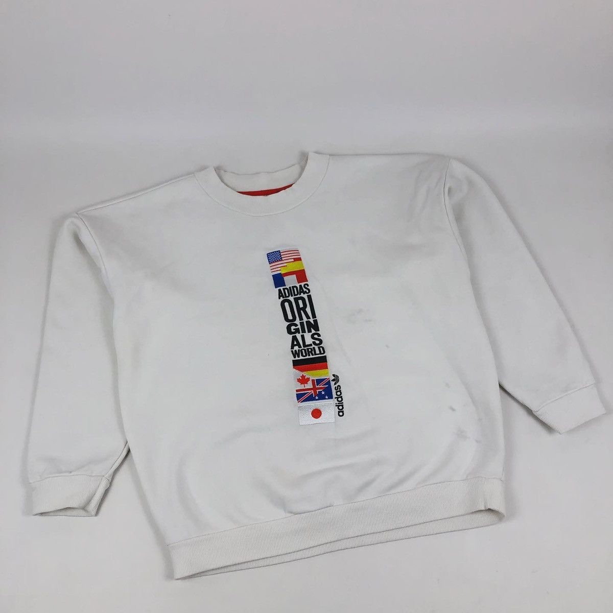 Adidas × Jeremy Scott ADIDAS Originals Archive Country Series Big Logo Sweatshirt Pullover Jumper 12 Size M / US 6-8 / IT 42-44 - 5 Thumbnail