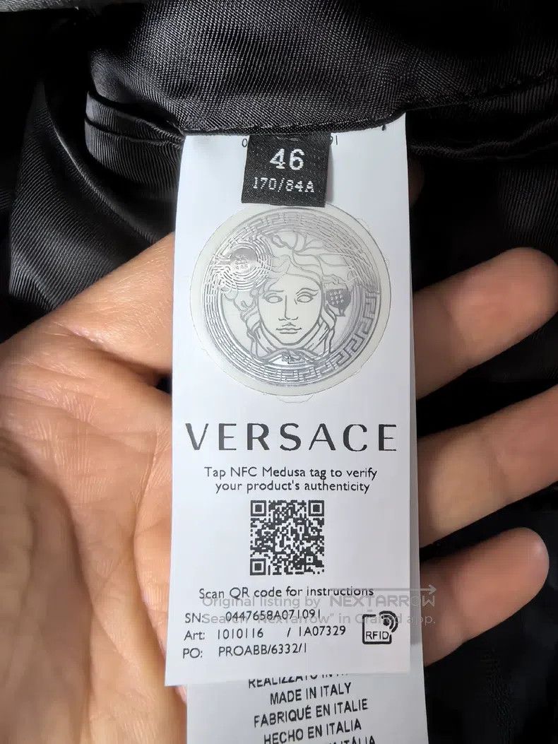 Versace Versace Black patchwork full print jacket Size US M / EU 48-50 / 2 - 4 Thumbnail