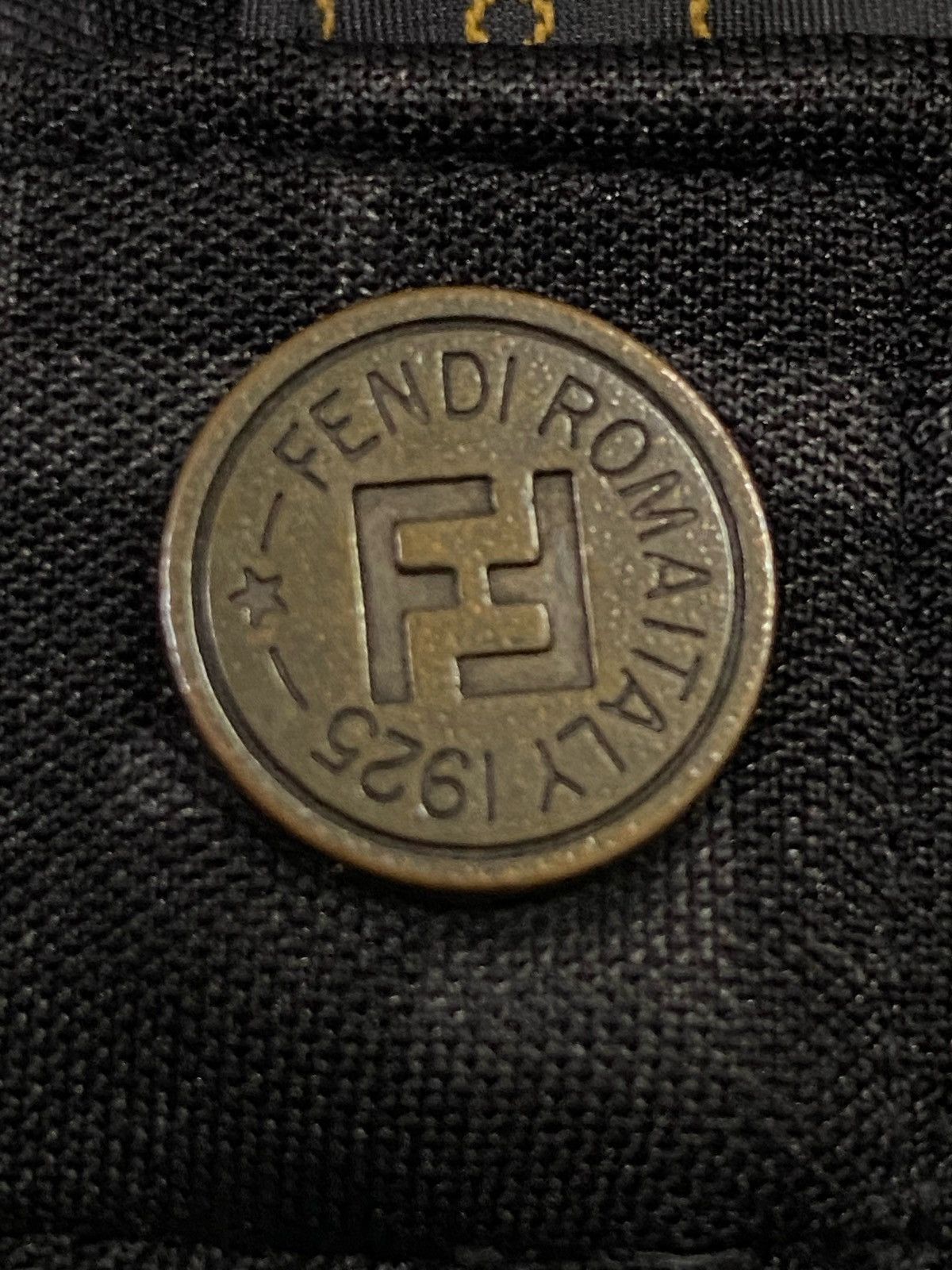 Fendi Vintage Fendi Zucca Monogram Stretch Black Pants Size US 29 - 14 Thumbnail