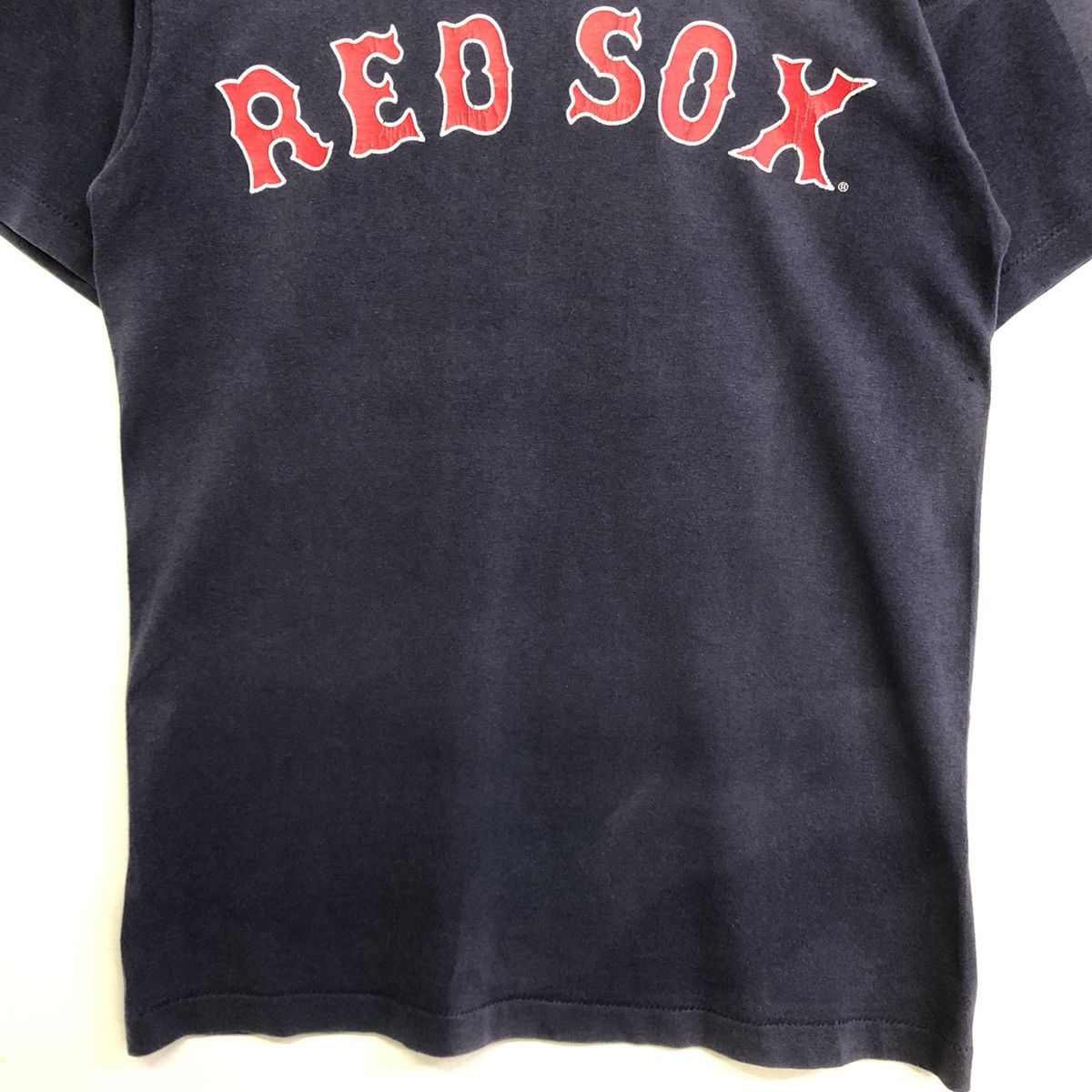 MLB Red Sox MLB Spellout Vintage Distress Faded Tshirt Size US S / EU 44-46 / 1 - 4 Thumbnail