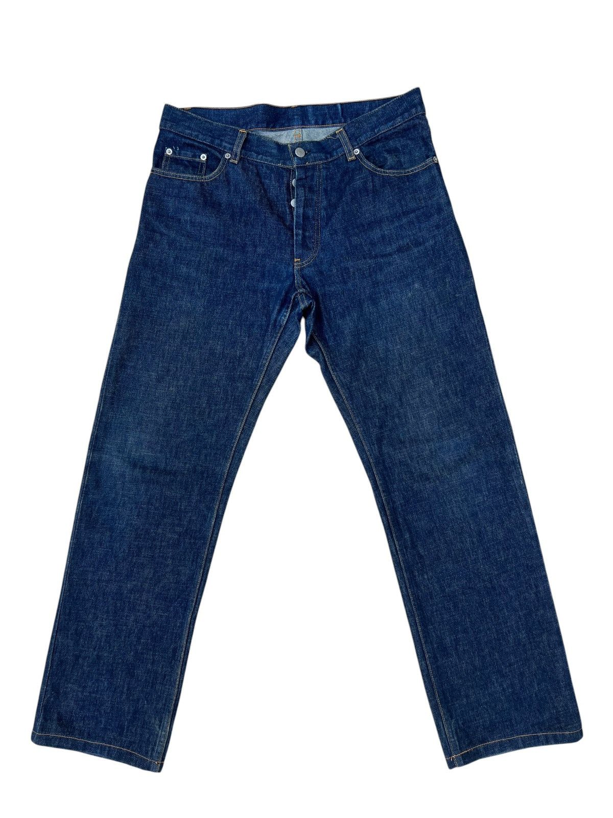 Helmut Lang 90s Helmut Lang GLJeans Classic Cut Raw Denim MuddyJeans Size US 33 - 1 Thumbnail